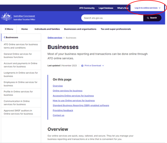 ATO 'Online Services for Business' replaces the ATO Business Portal